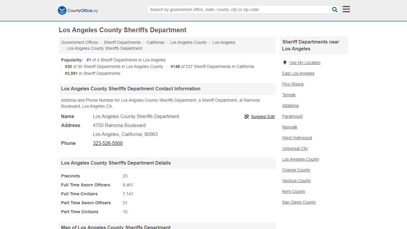 Los Angeles County Sheriffs Department